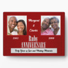8x10 Ruby 40th Wedding Anniversary Square Photos