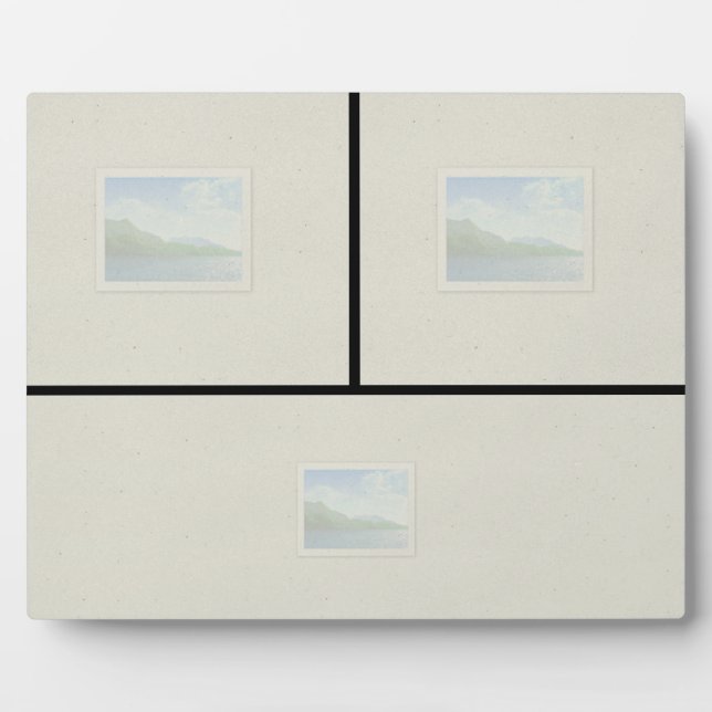 8x10 Tabletop Plaque - 3 Images Bottom Pano (Front)