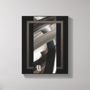8x10" Terra’s Tender Whisper Abstract Brown Flower Canvas Print