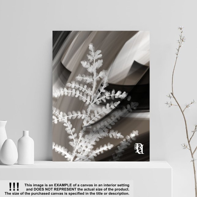 8x10" Terra’s Tender Whisper Abstract Brown Flower Canvas Print (Creator Uploaded)