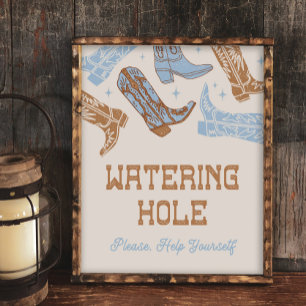 8x10 Western Watering Hole Sign