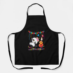 8Years Old 8th Birthday Panda Unicorn Girl Gifts P Apron