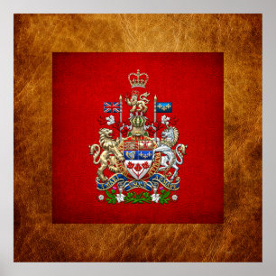 [900] Canada Coat of Arms [3D] Poster