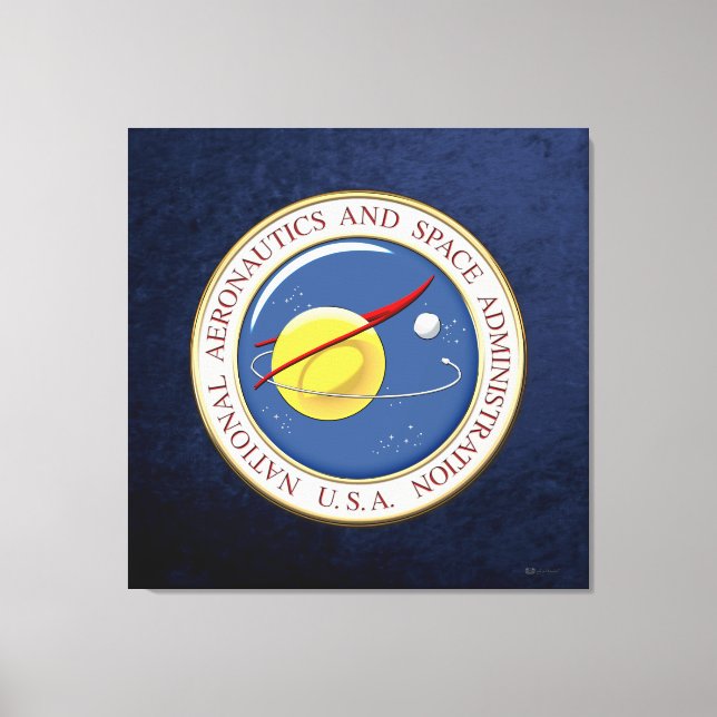 [900] NASA Emblem [3D] Canvas Print (Front)