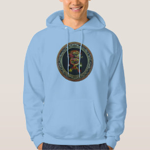 [900] Red and Yellow Dragons Hoodie