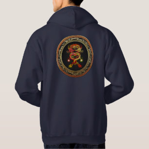 [900] Red and Yellow Dragons Hoodie