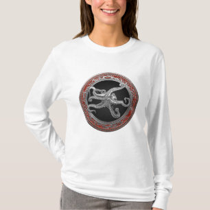 [900] Sacred Silver Octopus in Defensive Posture T-Shirt