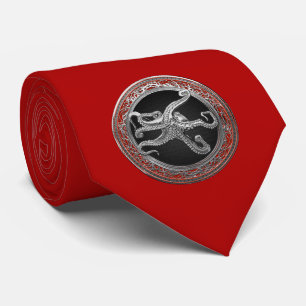 [900] Sacred Silver Octopus in Defensive Posture Tie
