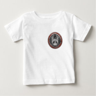 [900] Silver Roman Imperial Eagle Baby T-Shirt
