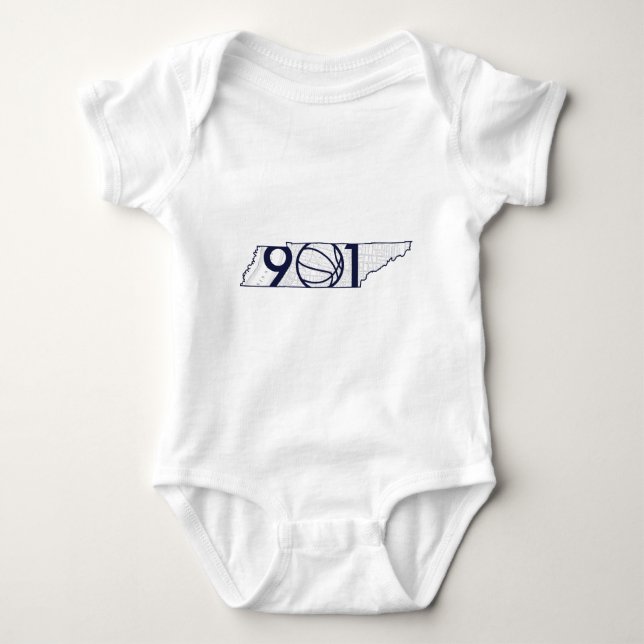 901 Basketball Baby Bodysuit (Front)