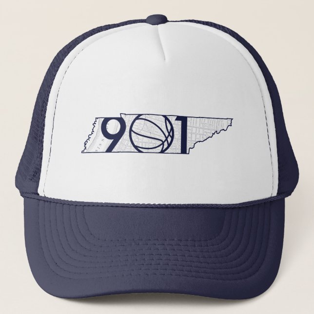 901 Basketball Trucker Hat (Front)