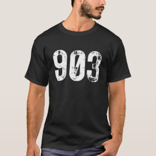 903 Area Code Tyler TX Mobile Telephone Area Code  T-Shirt