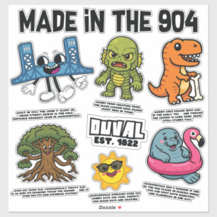 904 Icons Vinyl Sticker Sheet XL