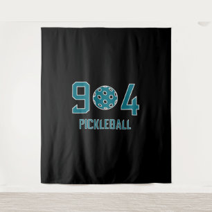 904 Pickleball Teal Tapestry