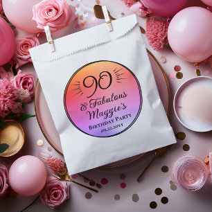 90 and Fabulous 90th Birthday Party  Favour Bags