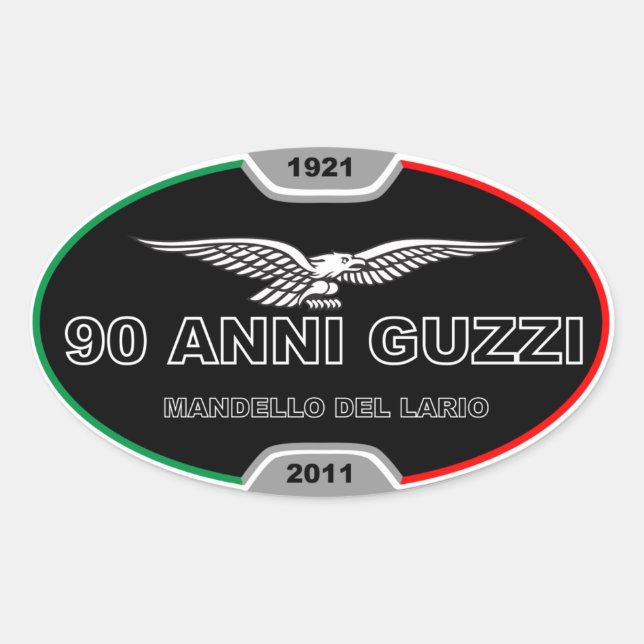 90 Anni Guzzi Sticker (Front)