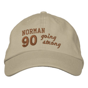 90 Birthday Going Strong STONE and PENNY V01F4 Embroidered Hat