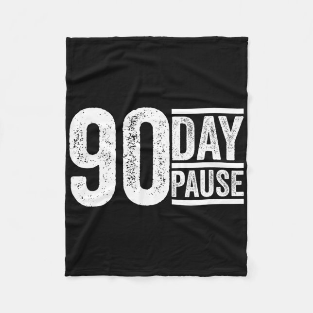 90 Day  Fleece Blanket (Front)