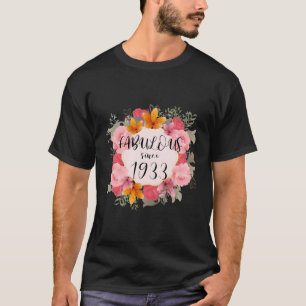 90 Fabulous Since 1933 Happy 90Th T-Shirt