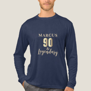 90 & Legendary Gold 90th Birthday  Tri-Blend Shirt
