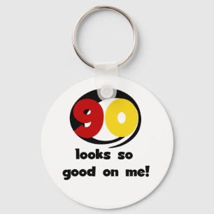 90 Looks So Good On Me T-shirts and Gifts Key Ring