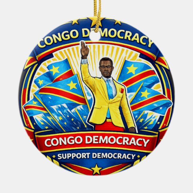 90 Minutes Without Moving – The Legendary Congo Fa Ceramic Tree Decoration (Front)