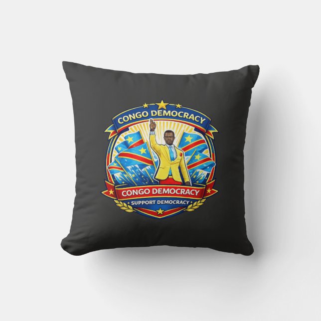 90 Minutes Without Moving – The Legendary Congo Fa Cushion (Front)