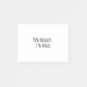 90% Naughty, 2 % Angel Post-it Notes