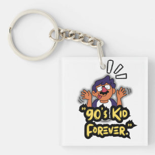 90’s Kid Forever – Nostalgia Cartoon Edition Key Ring