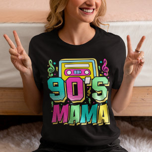 90’s Mama Retro – Colorful Vintage Vibes Tri-Blend Shirt