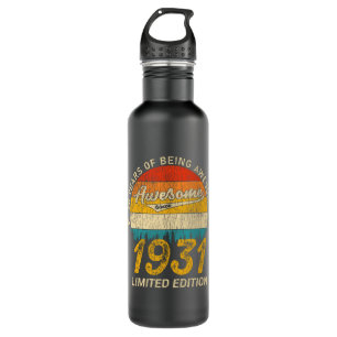 90 Year Old Bday 1931 Awesome Since 90th Birthday 710 Ml Water Bottle