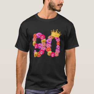 90 Year Old Birthday Flower Crown Its My 90th Birt T-Shirt