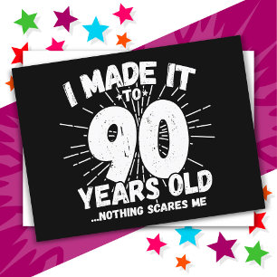 90 Year Old Sarcastic Meme Funny 90th Birthday Postcard