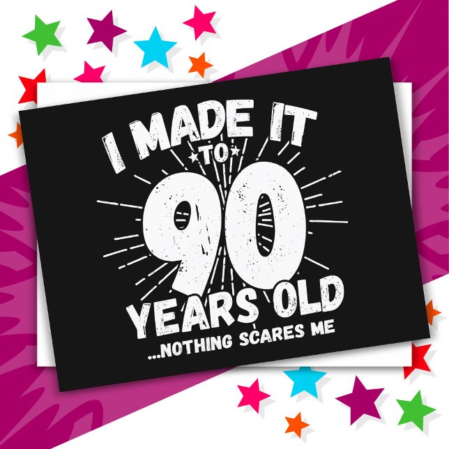 90 Year Old Sarcastic Meme Funny 90th Birthday Postcard (Creator Uploaded)
