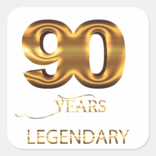 90 years legendary sticker