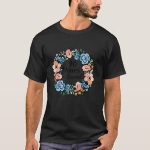 90 Years Loved Mom Grandma 90 Years Old 90th Birth T-Shirt