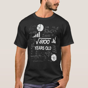 90 Years Old Bday Math Teacher 90th Birthday Gift T-Shirt