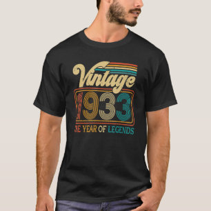 90 Years Old Vintage 1933 Limited Edition 90th Bir T-Shirt
