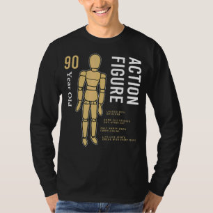 90 Years Old Vintage Action Figure 90th Birthday T-Shirt
