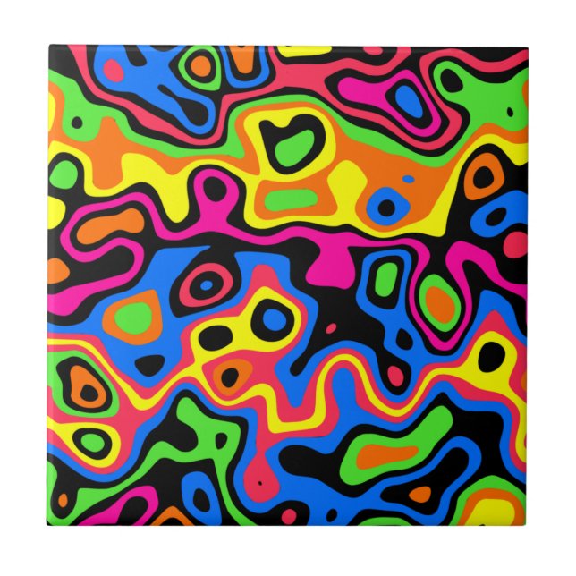 90s 70s Revival Swirl   Tile (Front)