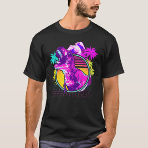 90s 80s Retro Dinosaur Vaporwave Aesthetic T-Shirt