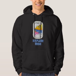 90s Aeroplane Mode Travel Vibe 80s Retro Pilot Fly Hoodie