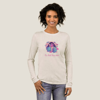 90s Aesthetic Retro Phone Girl Tri-Blend Shirt