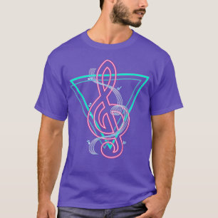 90s Art Synthwave Vaporwave Music Lover Musician T T-Shirt