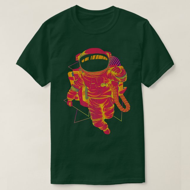 90s Art Vaporwave Aesthetic Outer Space Synthwave  T-Shirt (Design Front)