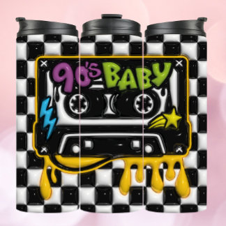 90's Baby Cassette 3D Inflated Tumbler