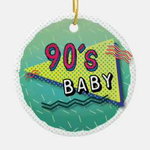 90's Baby Pattern Ornament