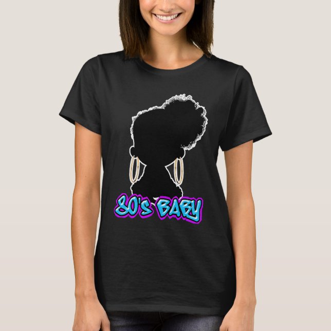 90's Baby Women Version  V2 90's Baby Silhouette T-Shirt (Front)