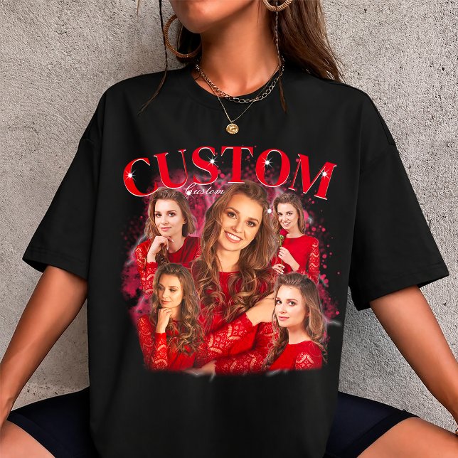 90s Bootleg Rap Tee Custom Photo T-Shirt (Creator Uploaded)