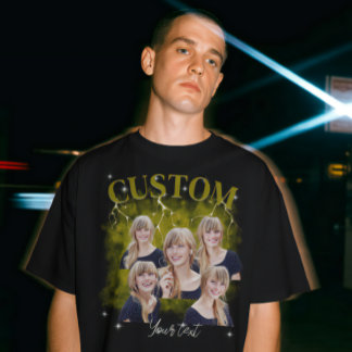 90's bootleg rap tee custom photo T-Shirt